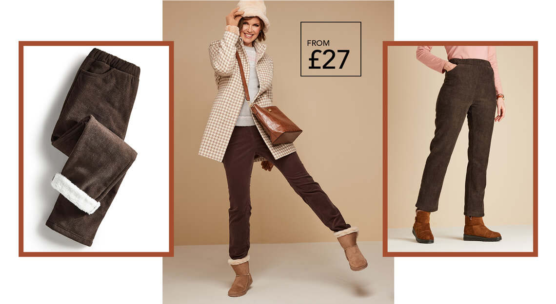 Cosy, comfortable cords.